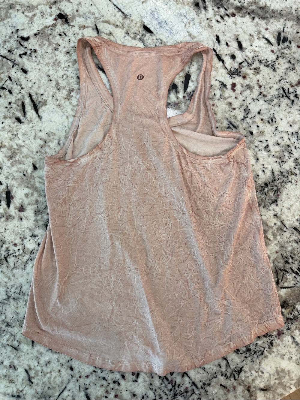 lululemon Love Tank Top (unique pattern) Blush Pink Racerback Tank Top